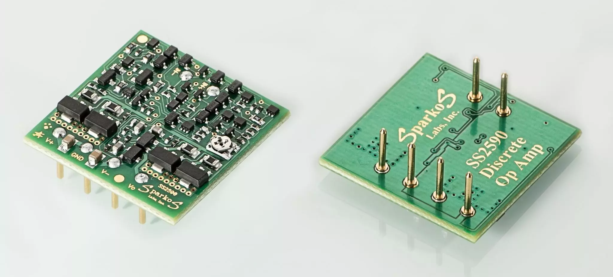 Sparkos Labs, Inc. Audio op amp discrete in an API package