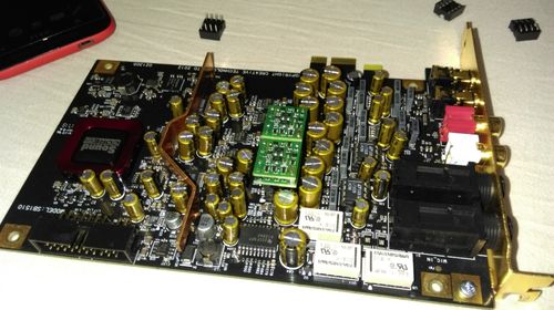 asus sound card with sparkos labs discrete audio op amp