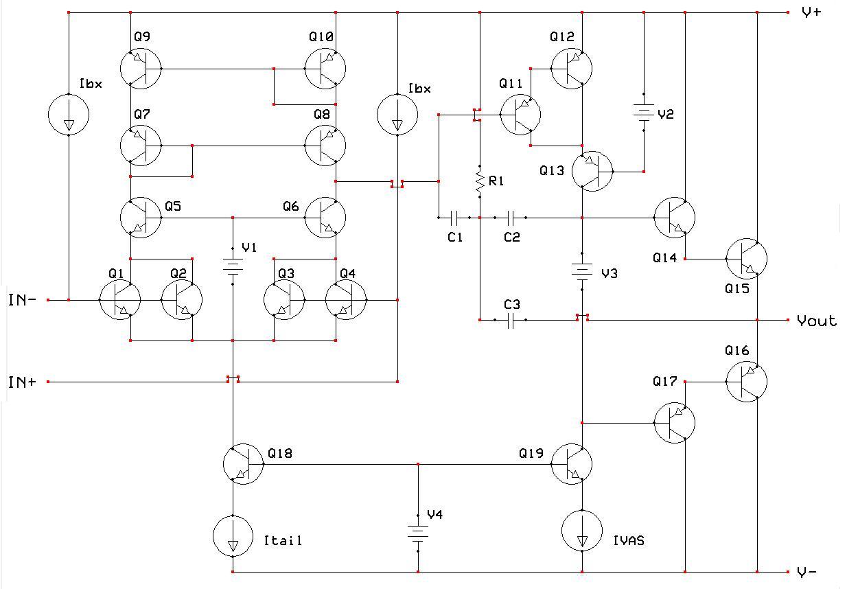 SS2590 audio op amp simplified schematic