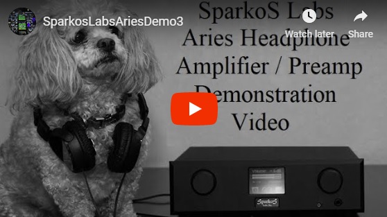 Aries headphone amplifier demo video