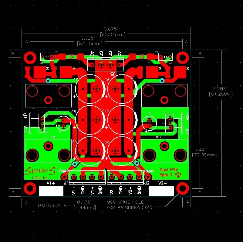 dual power supply layout
