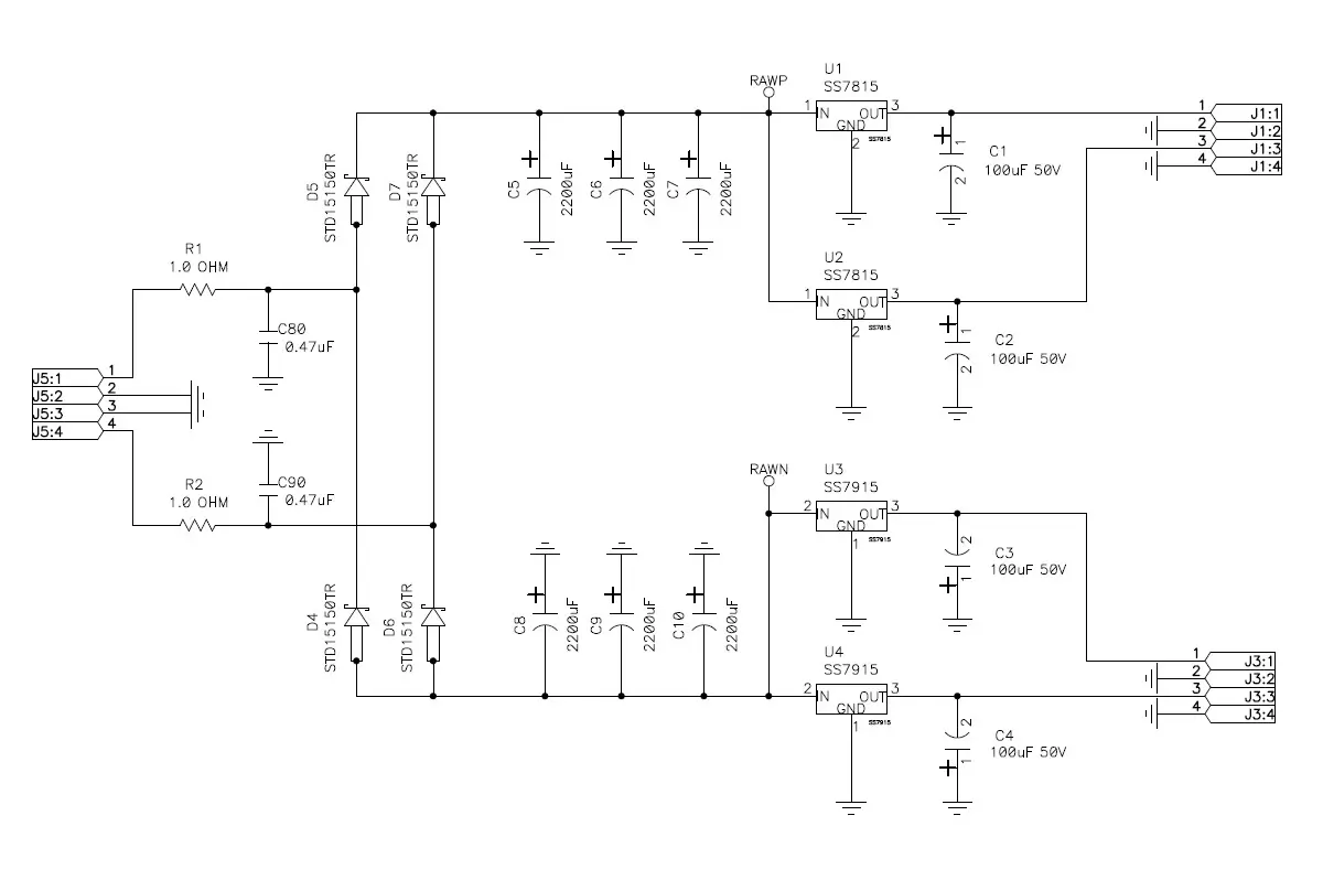 quad power supply schematic